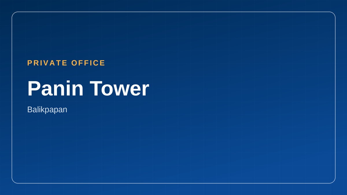 Private office di Panin Tower, Balikpapan