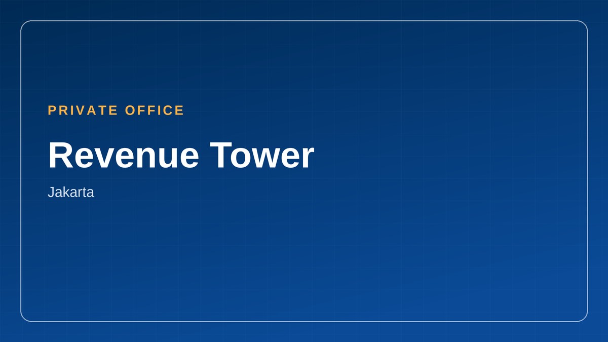 Private office di Revenue Tower, Jakarta