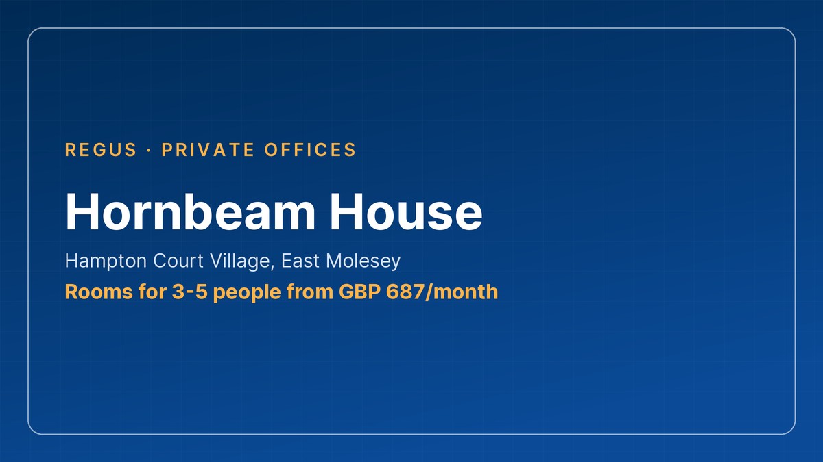 Hornbeam House, East Molesey private office