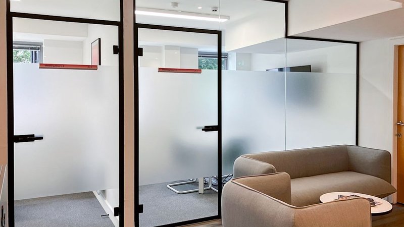 Private office interior at New City House Preston