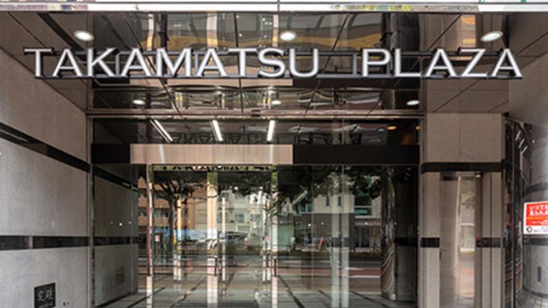 高松のレンタルオフィス Takamatsu Plaza Building 中央通り沿いの入口