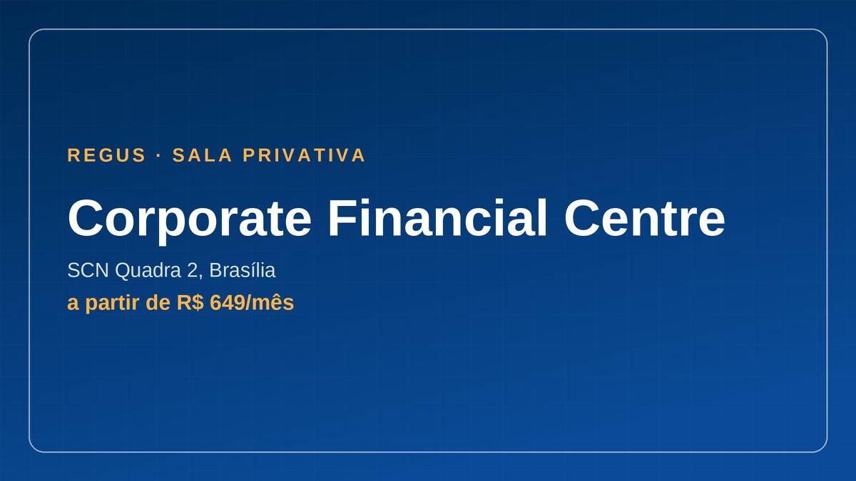 sala privativa no Brasil - Corporate Financial Centre, Brasília