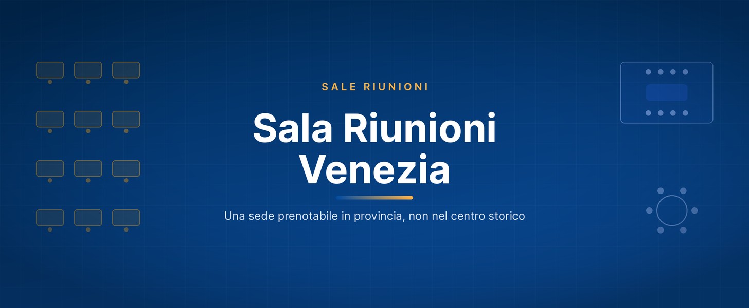 Sala riunioni Venezia - copertina Wezoo per la provincia di Venezia