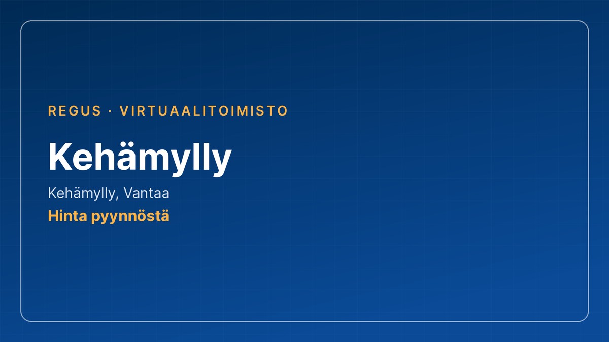 virtuaalitoimisto: Kehämylly, Regus, Vantaa