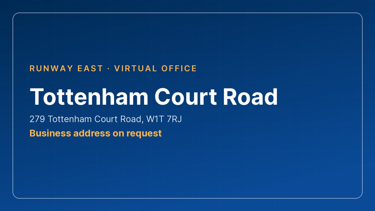 virtual office fitzrovia - 279 Tottenham Court Road