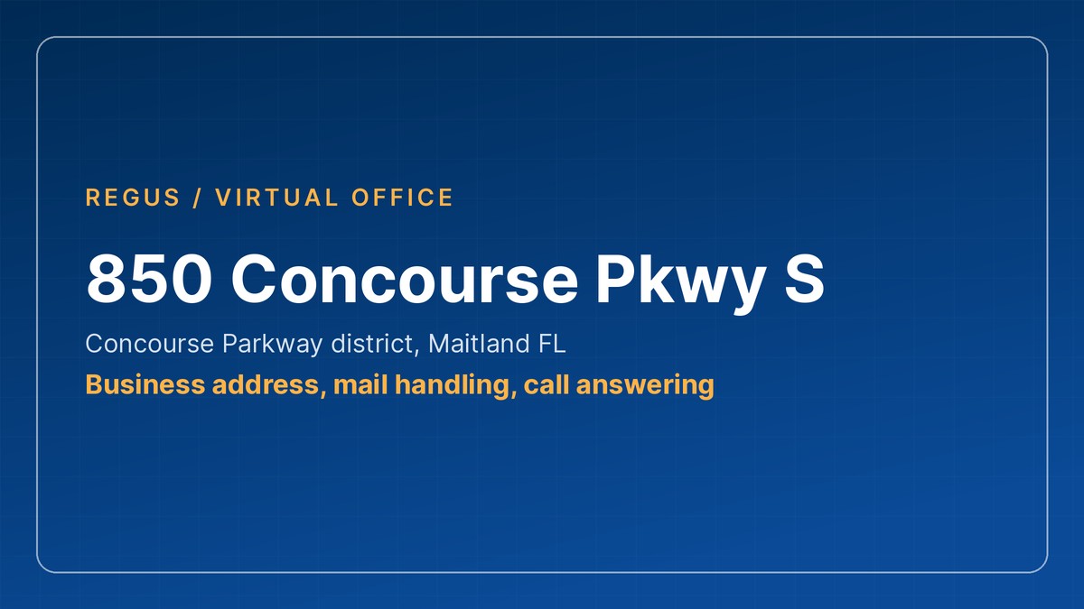 virtual office maitland - 850 Concourse Pkwy S business address