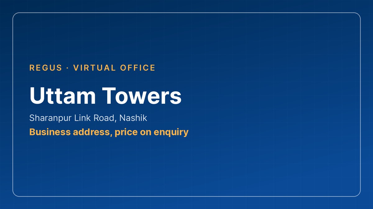 virtual office in Nashik - Uttam Towers, Sharanpur Link Road
