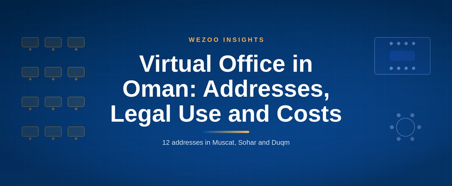 Virtual office in Oman - 12 serviced business addresses in Muscat, Sohar and Duqm