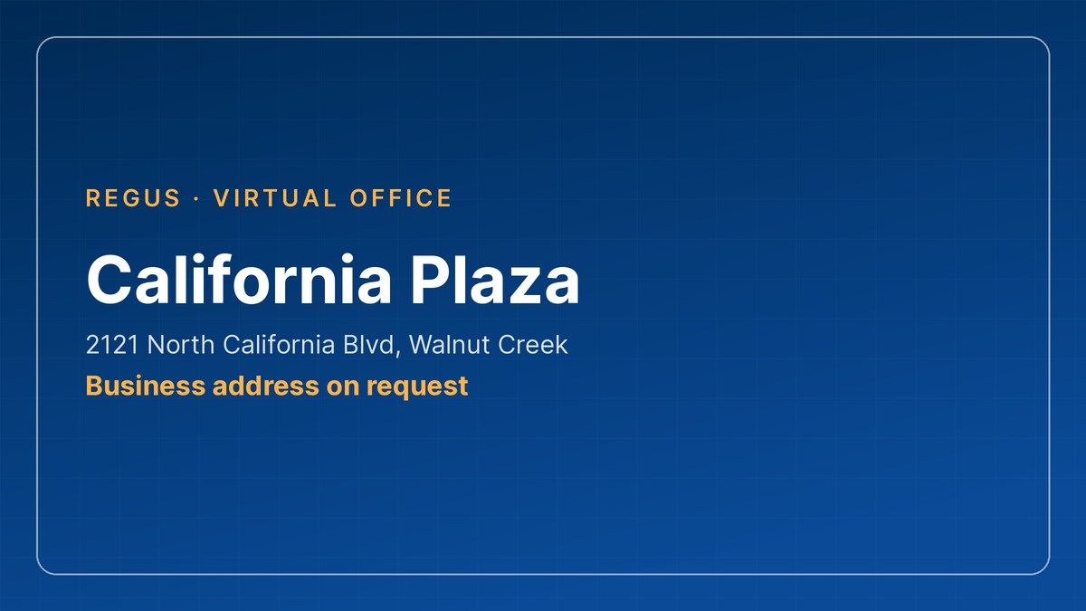 virtual office walnut creek at California Plaza, 2121 North California Blvd